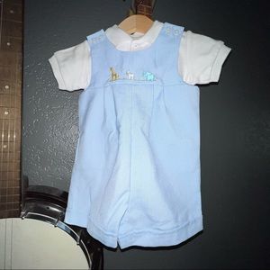 NEW Starting out 2-piece set embroidered animals jumper